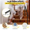 VEVOR Outdoor Stair Railing Kit, 5 FT Handrails 0-5 Steps, Adjustable Angle Black Aluminum Stair Hand Rail for The Elderly