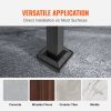 VEVOR Handrails for Outdoor Steps, Fit 2 or 3 Steps Outdoor Stair Railing, Arch#2 Wrought Iron Handrail, Flexible Porch Railing