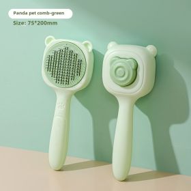 Pet Grooming Brush, Suitable For Cats. It Is An Easy-to-clean Pet Hair Removal Tool, Applicable To Animal Hair Care. (Color: Green)